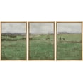 thumbnail image 1 of IDEA4WALL Framed Canvas Print Wall Art Set Pastel Watercolor Country Farmhouse Landscape Nature Modern Rustic Scenic Multicolor for Living Room, Bedroom, Office - 24"x36"x3 Natural, 1 of 5