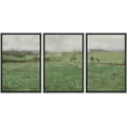 thumbnail image 1 of IDEA4WALL Framed Canvas Print Wall Art Set Pastel Watercolor Country Farmhouse Landscape Nature Modern Rustic Scenic Multicolor for Living Room, Bedroom, Office - 16"x24"x3 Black, 1 of 5