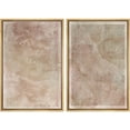 thumbnail image 1 of IDEA4WALL Framed Canvas Print Wall Art Set Tea Stains Geometric Paint Stroke Modern Art Abstract Wall Decoration Bohemian Minimal Artwork for Living Room, Bedroom, Office - 24"x36"x2 Natural, 1 of 5