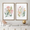 thumbnail image 1 of IDEA4WALL Framed Canvas Print Wall Art Set Watercolor Wildflower Botanical Modern Art Multicolor Floral Wall Decoration Bohemian Nature Artwork for Living Room, Bedroom, Office - 24"x36"x2 Natural, 1 of 5