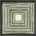 thumbnail image 1 of IDEA4WALL Framed Canvas Print Wall Art Square Maze Abstract Geometric Pattern Illustrations Modern Art Wall Decorative Artwork Relax/Calm Comtenporary for Rooms - 16"x16" BLACK, 1 of 5