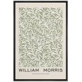 thumbnail image 1 of IDEA4WALL Framed Canvas Print Willow Bough Flower Pattern by William Morris Historic Cultural Illustrations Fine Art Traditional Floral Poster for Living Room, Bedroom, Office - Black 16"x24", 1 of 5