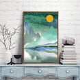 thumbnail image 1 of IDEA4WALL Framed Canvas Prints Wall Art Abstract Mountain Nature Scenery Landscape Artwork for Living Room Decoration, 16x24 inches, 1 of 4