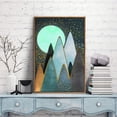 thumbnail image 1 of IDEA4WALL Framed Canvas Prints Wall Art Abstract Mountain Nature Scenery Landscape Artwork for Living Room Decoration, 24x36 inches, 1 of 4