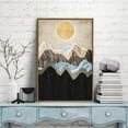 thumbnail image 1 of IDEA4WALL Framed Canvas Prints Wall Art Abstract Mountain Nature Scenery Landscape Artwork for Living Room Decoration, 24x36 inches, 1 of 4
