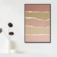 thumbnail image 1 of IDEA4WALL Framed Canvas Prints Wall Art Ripped Textured Brown & Pink Display for Living Room, Bedroom, Office Ready to Hang - 24x36 inches, 1 of 4