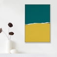 thumbnail image 1 of IDEA4WALL Framed Canvas Prints Wall Art Torn Green & Yellow Textured Color Field for Living Room, Bedroom, Office Ready to Hang - 24x36 inches, 1 of 4