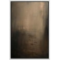 thumbnail image 1 of IDEA4WALL Framed Canvas Wall Art Abstract Print Sunlight Seeping In Dark Shades Illustrations Minimalist Pastel Digital Art Decorative Modern Room Decor for Bedroom, Office - 24"x36" White, 1 of 5