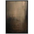 thumbnail image 1 of IDEA4WALL Framed Canvas Wall Art Abstract Print Sunlight Seeping In Dark Shades Illustrations Minimalist Pastel Digital Art Decorative Modern Room Decor for Bedroom, Office - 24"x36" Black, 1 of 5