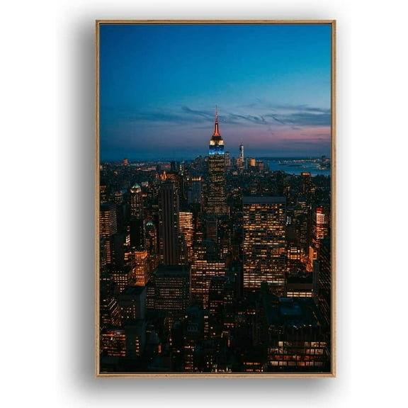 IDEA4WALL Framed Canvas Wall Art Beautiful Bridges in the City