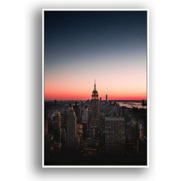 IDEA4WALL Framed Canvas Wall Art Beautiful Bridges in the City
