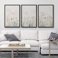 thumbnail image 1 of IDEA4WALL Framed Canvas Wall Art Botanical Floral With Birds Watercolor Illustrations Vivid Botanical Print Minimalism Room Decor Relax/Calm for Living Room, Bedroom, Office - 24"x36"x3 Black, 1 of 5