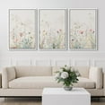 thumbnail image 1 of IDEA4WALL Framed Canvas Wall Art Botanical Floral With Birds Watercolor Illustrations Vivid Botanical Print Minimalism Room Decor Relax/Calm for Living Room, Bedroom, Office - 16"x24"x3 White, 1 of 5