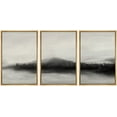 thumbnail image 1 of IDEA4WALL Framed Canvas Wall Art Foggy Forest with Lake Landscape Wilderness Photography Abstract Modern Aerial Relax/Calm Black and White for Living Room, Bedroom, Office, 1 of 5