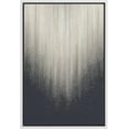 thumbnail image 1 of IDEA4WALL Framed Canvas Wall Art Grunge Duotone Paint Stroke Landscape Modern Art Nordic Minimal Abstract Digital Art Contemporary Artwork for Living Room, Bedroom, Office - White 16"x24", 1 of 5