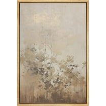 IDEA4WALL Framed Canvas Wall Art Industrial Botanical Pattern Illustrations Neutral Tone Print Abstract Forest Digital Art Relax/Calm Cool for Living Room, Bedroom, Office - Natural 24"x36"