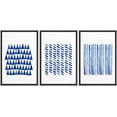 thumbnail image 1 of IDEA4WALL Framed Canvas Wall Art Light Blue and Navy Dots and Lines Decorative Shapes Illustrations Minimalism Modern Relax/Calm for Living Room, Bedroom, Office, 1 of 5