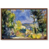 IDEA4WALL Framed Canvas Wall Art for Living Room, Bedroom La Grenouillere by Pierre-Auguste Renoir Canvas Prints for Modern Home Decoration Ready to Hang