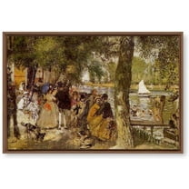 IDEA4WALL Framed Canvas Wall Art for Living Room, Bedroom La Grenouillere by Pierre-Auguste Renoir Canvas Prints for Modern Home Decoration Ready to Hang