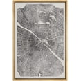 thumbnail image 1 of IDEA4WALL Framed Canvas Wall Art Minimal Black Gray Distressed Wood Tree Rings Retro Art Rustic Duotone Abstract Print Relax/Calm for Living Room, Bedroom, Office - Natural 24"x36", 1 of 5
