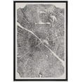thumbnail image 1 of IDEA4WALL Framed Canvas Wall Art Minimal Black Gray Distressed Wood Tree Rings Retro Art Rustic Duotone Abstract Print Relax/Calm for Living Room, Bedroom, Office - Black 24"x36", 1 of 5