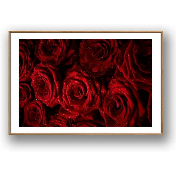 IDEA4WALL Framed Canvas Wall Art Rose Flowers Floral Picture Prints for Modern Home Decoration