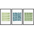 thumbnail image 1 of IDEA4WALL Framed Canvas Wall Art Yellow Green Lines with Navy Blue, Teal Color Blocks Decorative Shapes Illustrations Minimalism Modern Relax/Calm for Living Room, Bedroom, Office, 1 of 5