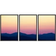 thumbnail image 1 of IDEA4WALL Framed Canvas Wall Art Yellow Pink Sky with Blue Green Mountains Landscape Wilderness Photography Minimalism Modern Scenic Colorful for Living Room, Bedroom, Office, 1 of 5