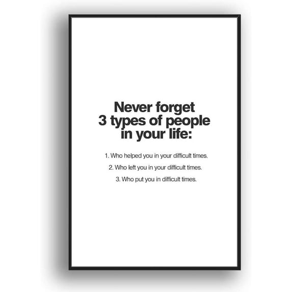 IDEA4WALL Framed Canvas Wall Art for Living Room, Bedroom Beautiful Quotes Canvas Prints for Modern Home Decoration Ready to Hang