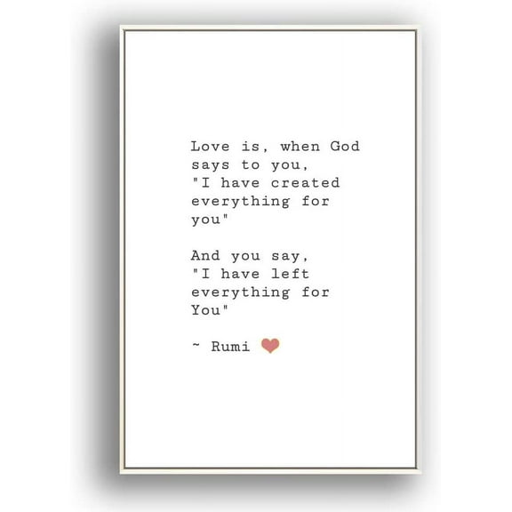 IDEA4WALL Framed Canvas Wall Art for Living Room, Bedroom Beautiful Quotes Canvas Prints for Modern Home Decoration Ready to Hang