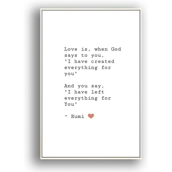 IDEA4WALL Framed Canvas Wall Art for Living Room, Bedroom Beautiful Quotes Canvas Prints for Modern Home Decoration Ready to Hang