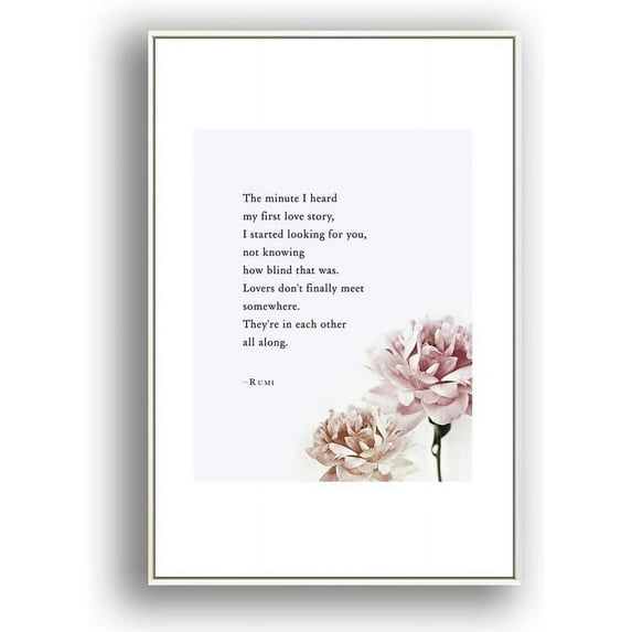 IDEA4WALL Framed Canvas Wall Art for Living Room, Bedroom Beautiful Quotes Canvas Prints for Modern Home Decoration Ready to Hang