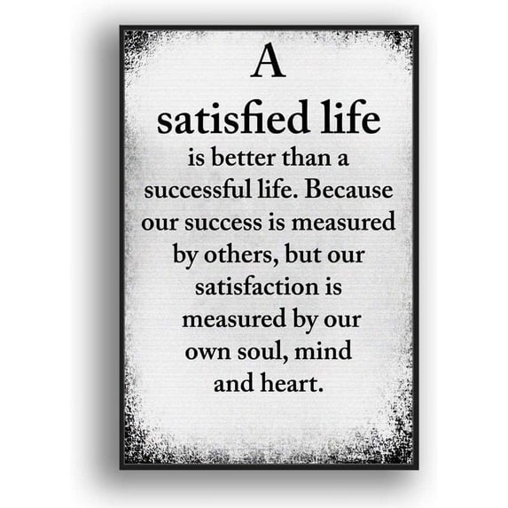 IDEA4WALL Framed Canvas Wall Art for Living Room, Bedroom Beautiful Quotes Canvas Prints for Modern Home Decoration Ready to Hang