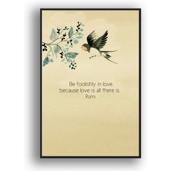 IDEA4WALL Framed Canvas Wall Art for Living Room, Bedroom Beautiful Quotes Canvas Prints for Modern Home Decoration Ready to Hang