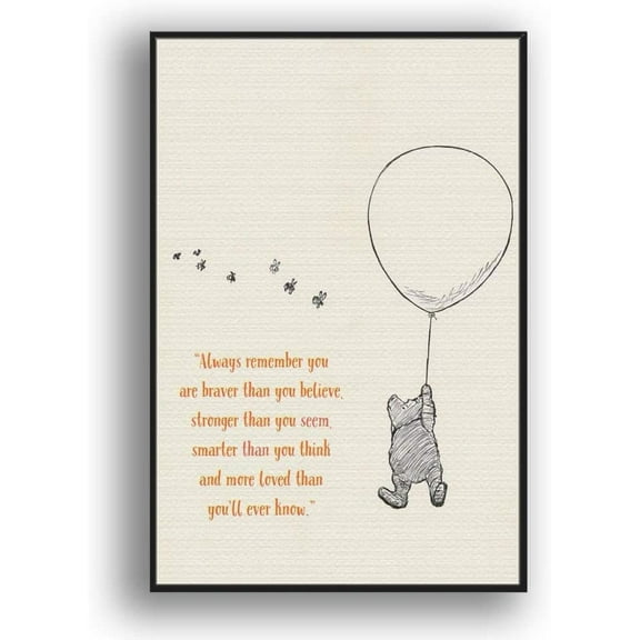 IDEA4WALL Framed Canvas Wall Art for Living Room, Bedroom Beautiful Quotes Canvas Prints for Modern Home Decoration Ready to Hang