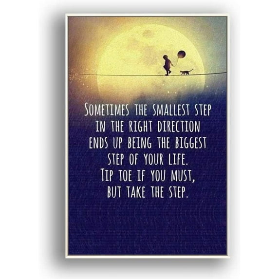 IDEA4WALL Framed Canvas Wall Art for Living Room, Bedroom Beautiful Quotes Canvas Prints for Modern Home Decoration Ready to Hang