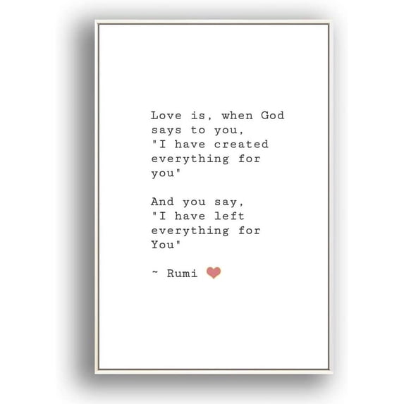 IDEA4WALL Framed Canvas Wall Art for Living Room, Bedroom Beautiful Quotes Canvas Prints for Modern Home Decoration Ready to Hang