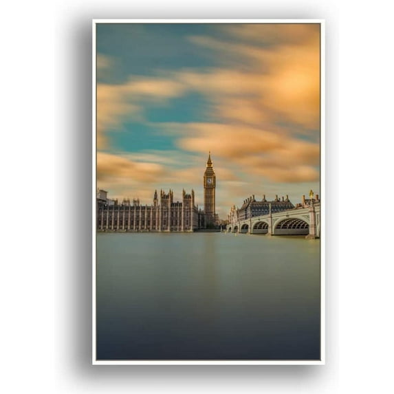 IDEA4WALL Framed Canvas Wall Art for Living Room, Bedroom Brooklyn Bridge and New York City Canvas Prints for Modern Home Decoration Ready to Hang