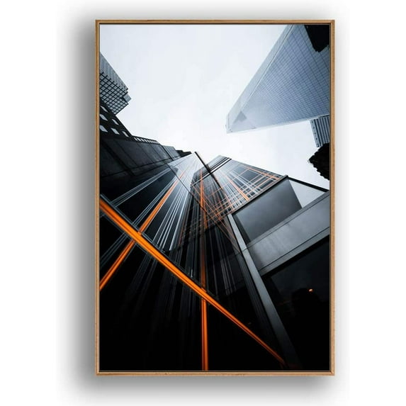 IDEA4WALL Framed Canvas Wall Art for Living Room, Bedroom Brooklyn Bridge and New York City Canvas Prints for Modern Home Decoration Ready to Hang