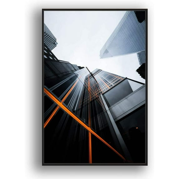 IDEA4WALL Framed Canvas Wall Art for Living Room, Bedroom Brooklyn Bridge and New York City Canvas Prints for Modern Home Decoration Ready to Hang