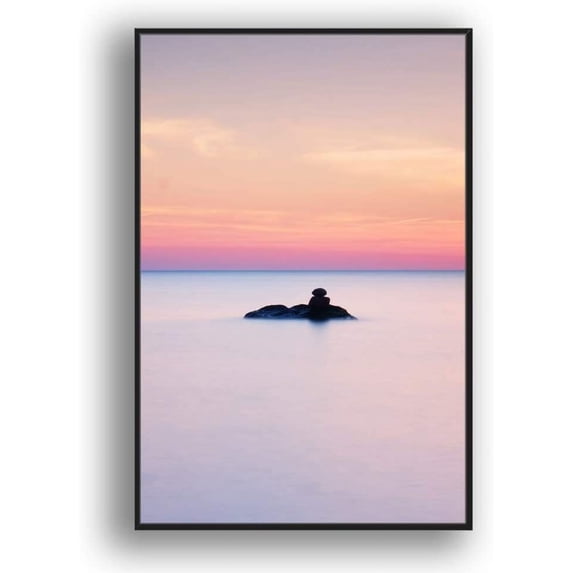 IDEA4WALL Framed Canvas Wall Art for Living Room, Bedroom Coast and Sea Canvas Prints for Modern Home Decoration Ready to Hang