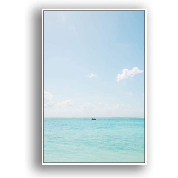 IDEA4WALL Framed Canvas Wall Art for Living Room, Bedroom Coast and Sea Canvas Prints for Modern Home Decoration Ready to Hang