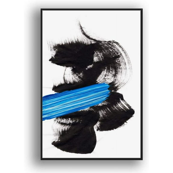 IDEA4WALL Framed Canvas Wall Art for Living Room, Bedroom Colored Brush Canvas Prints for Modern Home Decoration Ready to Hang