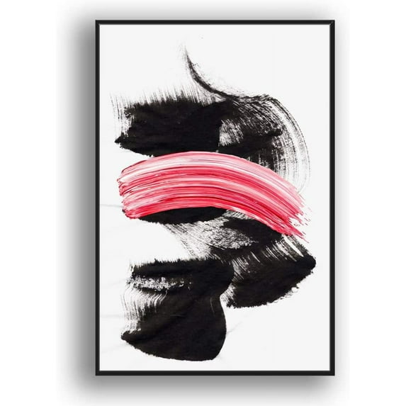 IDEA4WALL Framed Canvas Wall Art for Living Room, Bedroom Colored Brush Canvas Prints for Modern Home Decoration Ready to Hang