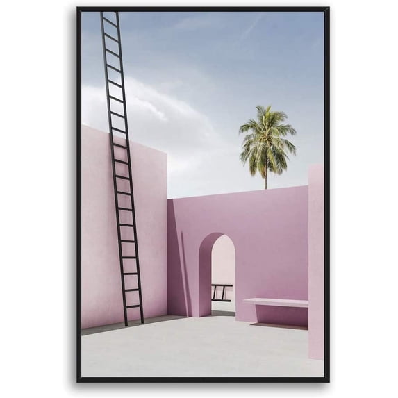 IDEA4WALL Framed Canvas Wall Art for Living Room, Bedroom Colorful Corridor Canvas Prints for Modern Home Decoration Ready to Hang