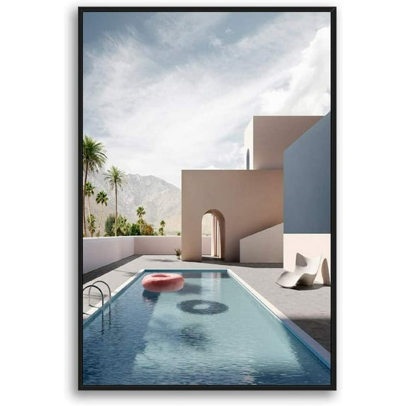 IDEA4WALL Framed Canvas Wall Art for Living Room, Bedroom Colorful Corridor Canvas Prints for Modern Home Decoration Ready to Hang