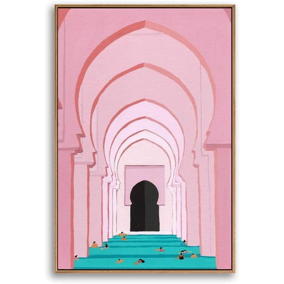 IDEA4WALL Framed Canvas Wall Art for Living Room, Bedroom Colorful Corridor Canvas Prints for Modern Home Decoration Ready to Hang