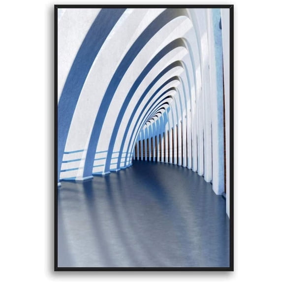 IDEA4WALL Framed Canvas Wall Art for Living Room, Bedroom Colorful Corridor Canvas Prints for Modern Home Decoration Ready to Hang