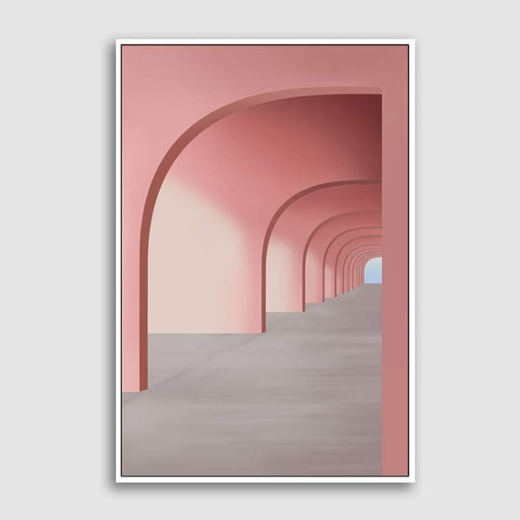 IDEA4WALL Framed Canvas Wall Art for Living Room, Bedroom Colorful Corridor Canvas Prints for Modern Home Decoration Ready to Hang