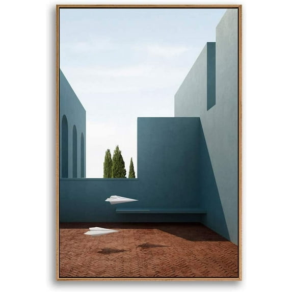 IDEA4WALL Framed Canvas Wall Art for Living Room, Bedroom Colorful Corridor Canvas Prints for Modern Home Decoration Ready to Hang